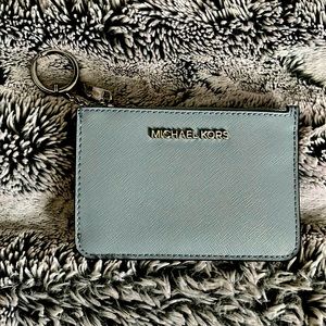 Michael Kors Jet Set Travel Coin Key Chain Card Holder Wallet